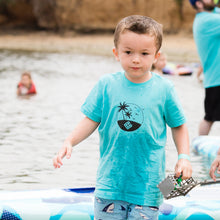 Load image into Gallery viewer, Kid&#39;s Beach T-shirt, Tahiti Blue
